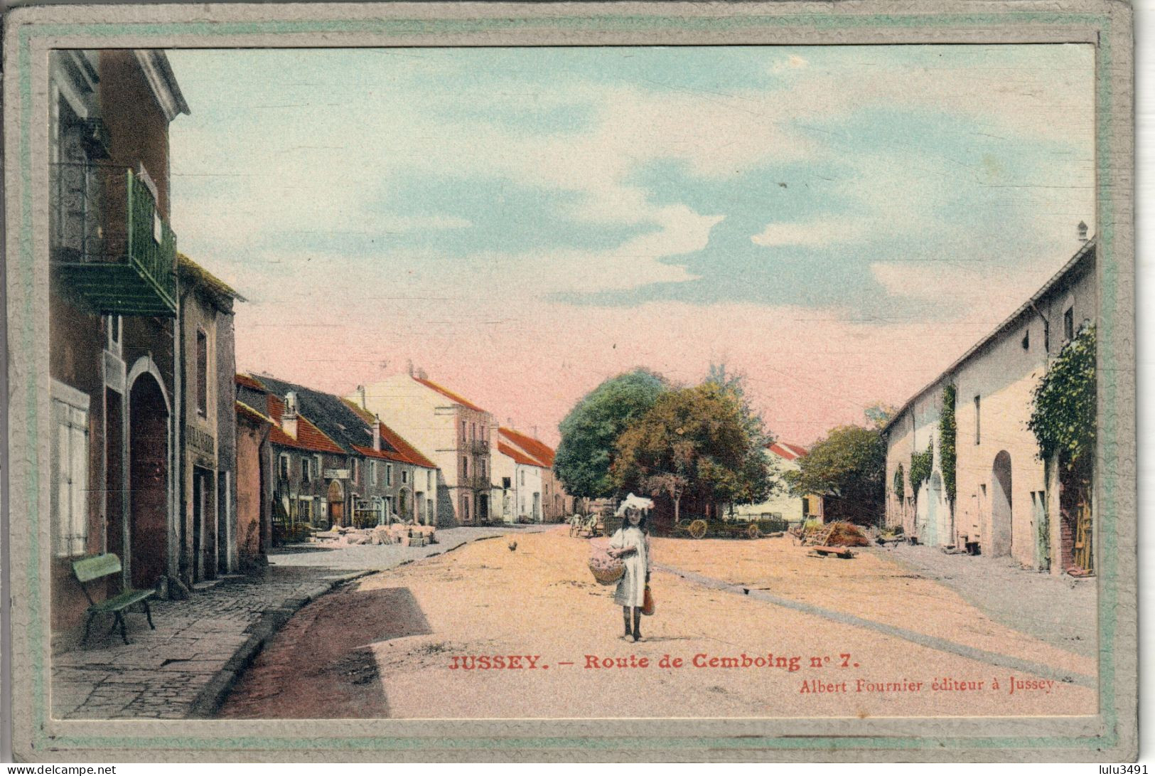 CPA - JUSSEY (70) - Aspect De La Route De Cemboing En 1910 - Jussey