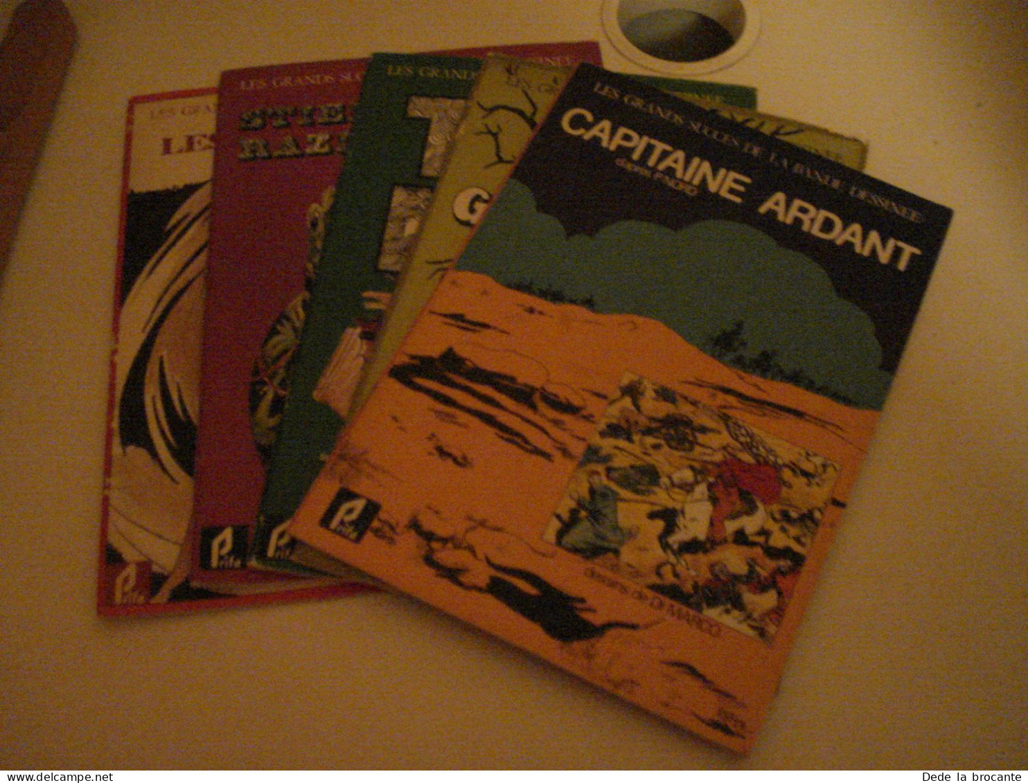 C53 / Lot De 5 E.O Noir Et Blanc " Grands Succès De La Bande Dessinée " N° 6-7-13-17-21 De 1977 - Paquete De Libros