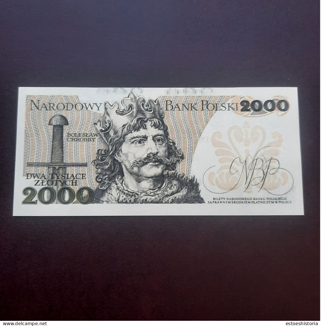 BILLETE DE 2000 ZLOTYCH DE POLONIA DEL AÑO 1982,MIESZKO.S/C. - Pologne