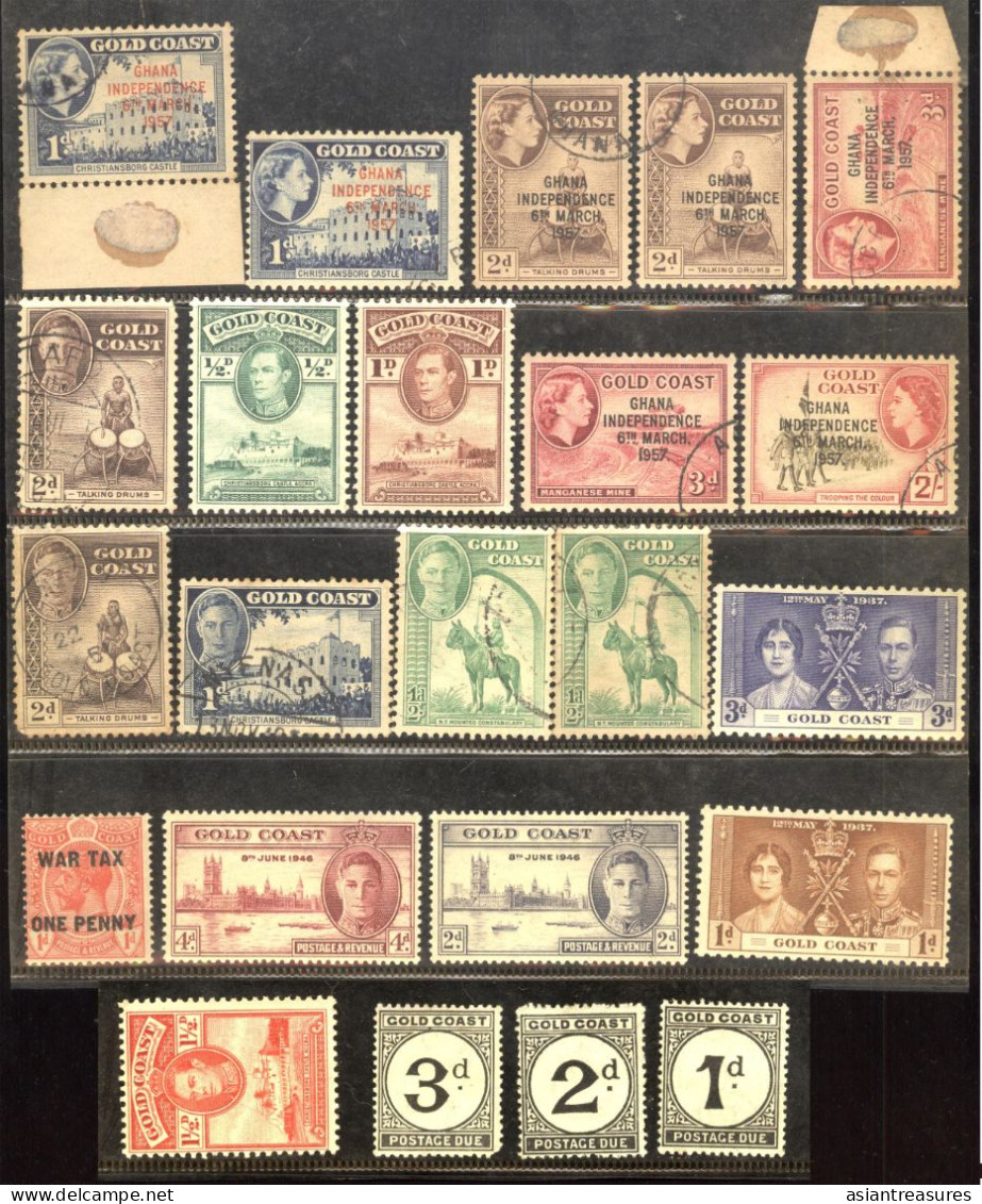 British Gold Coast  1890- 1946 - 51  New And Used Stamps - Ghana (1957-...)