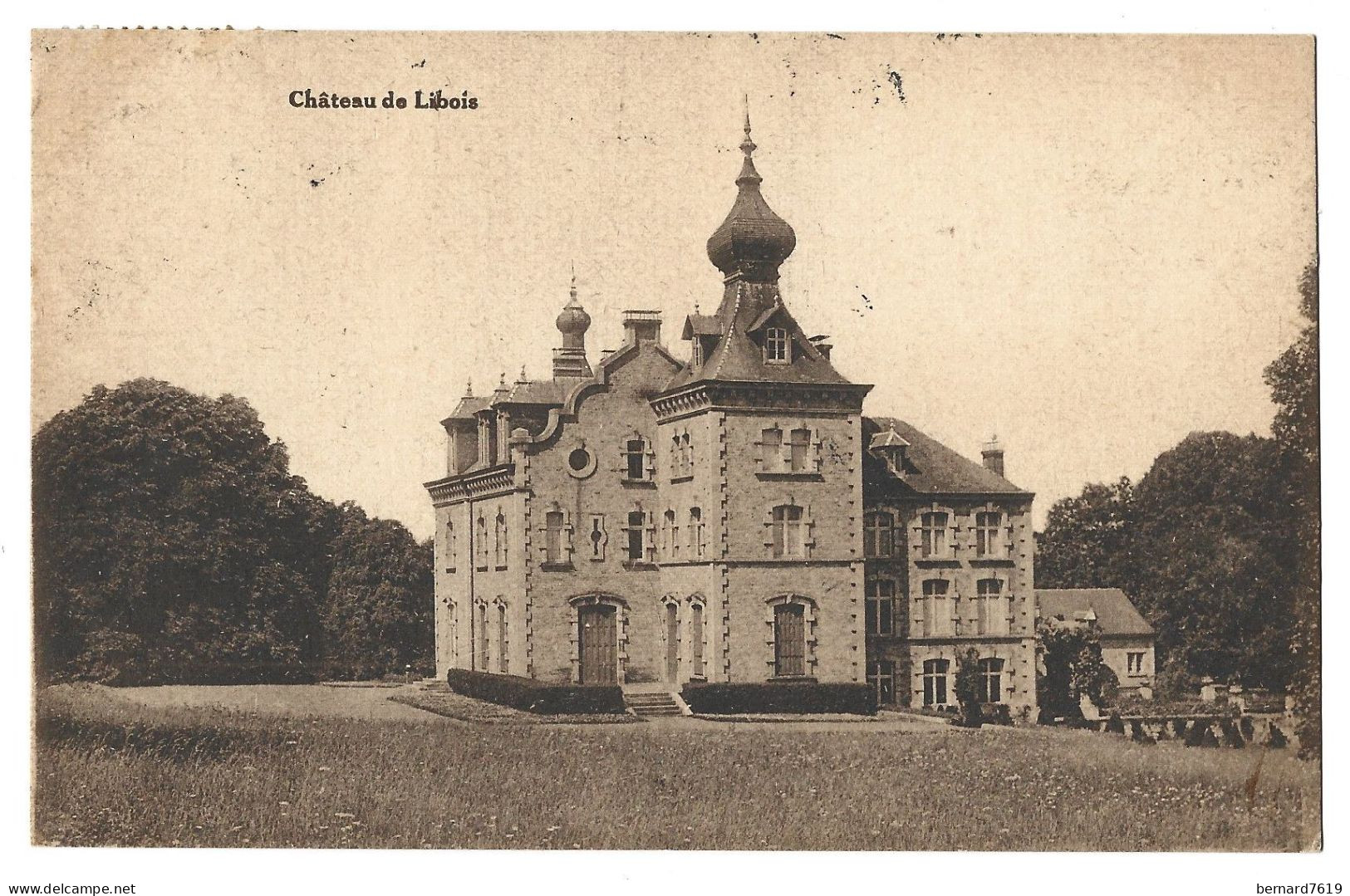 Belgique  -  Libois - Chateau De Libois Pres Havelange - Carte Ecrit Et Signee Par Comtesse  De Lindekerke Nee Imperiali - Havelange