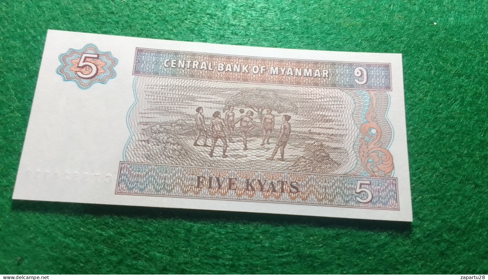 MYANMAR-         5      KYATS         UNC - Myanmar