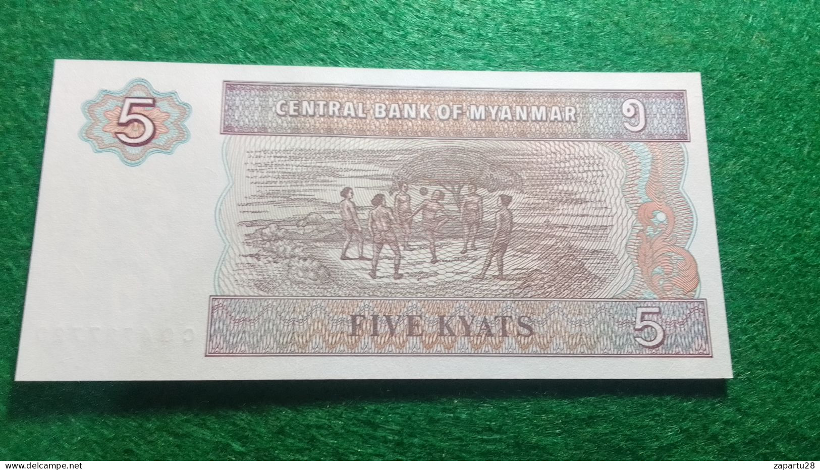 MYANMAR-         5      KYATS         UNC - Myanmar