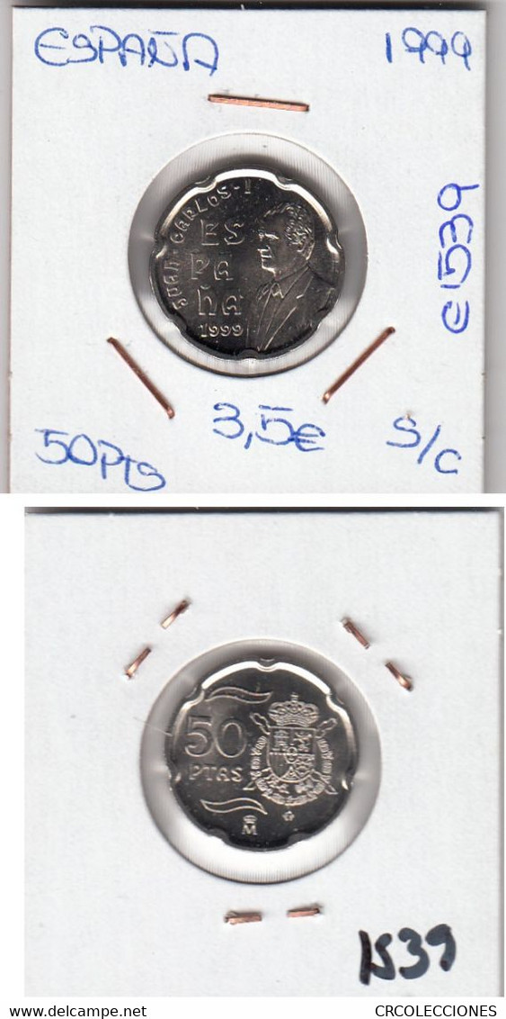 E1539 MONEDA ESPAÑA JUAN CARLOS 50 PESETAS 1999 3,5 - Autres & Non Classés