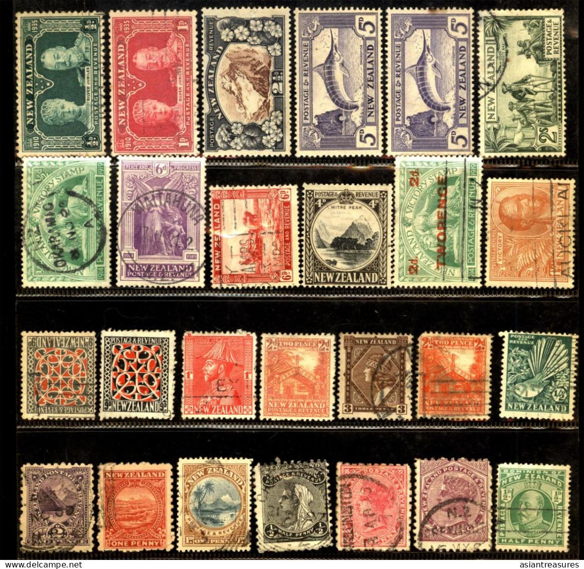 Tasmania And New Zealand  1880 - 1966, 154  New And Used Stamps - Collections (sans Albums)