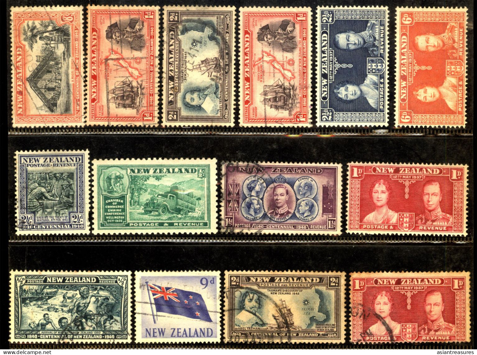 Tasmania and New Zealand  1880 - 1966, 154  new and used stamps