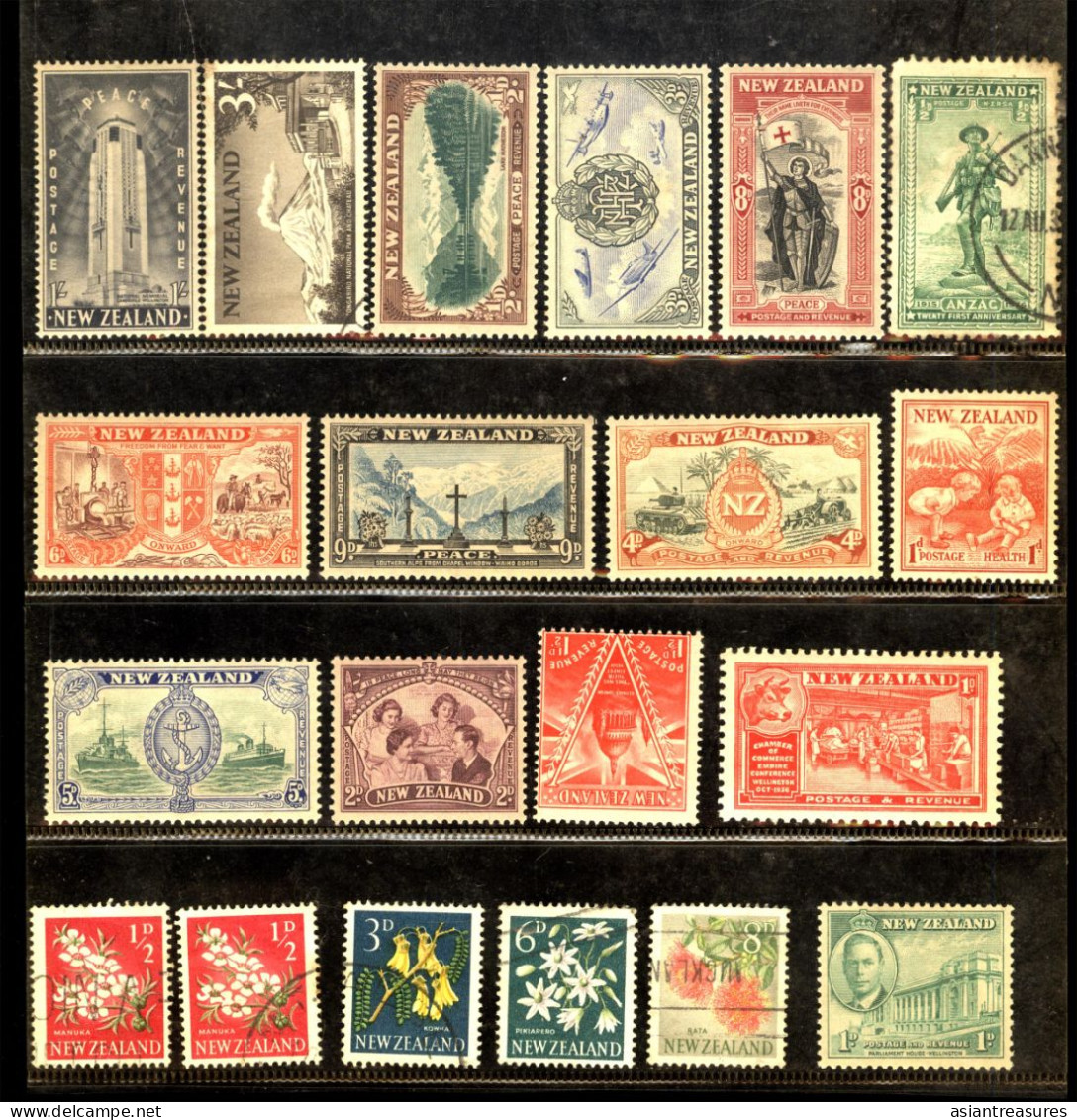 Tasmania and New Zealand  1880 - 1966, 154  new and used stamps