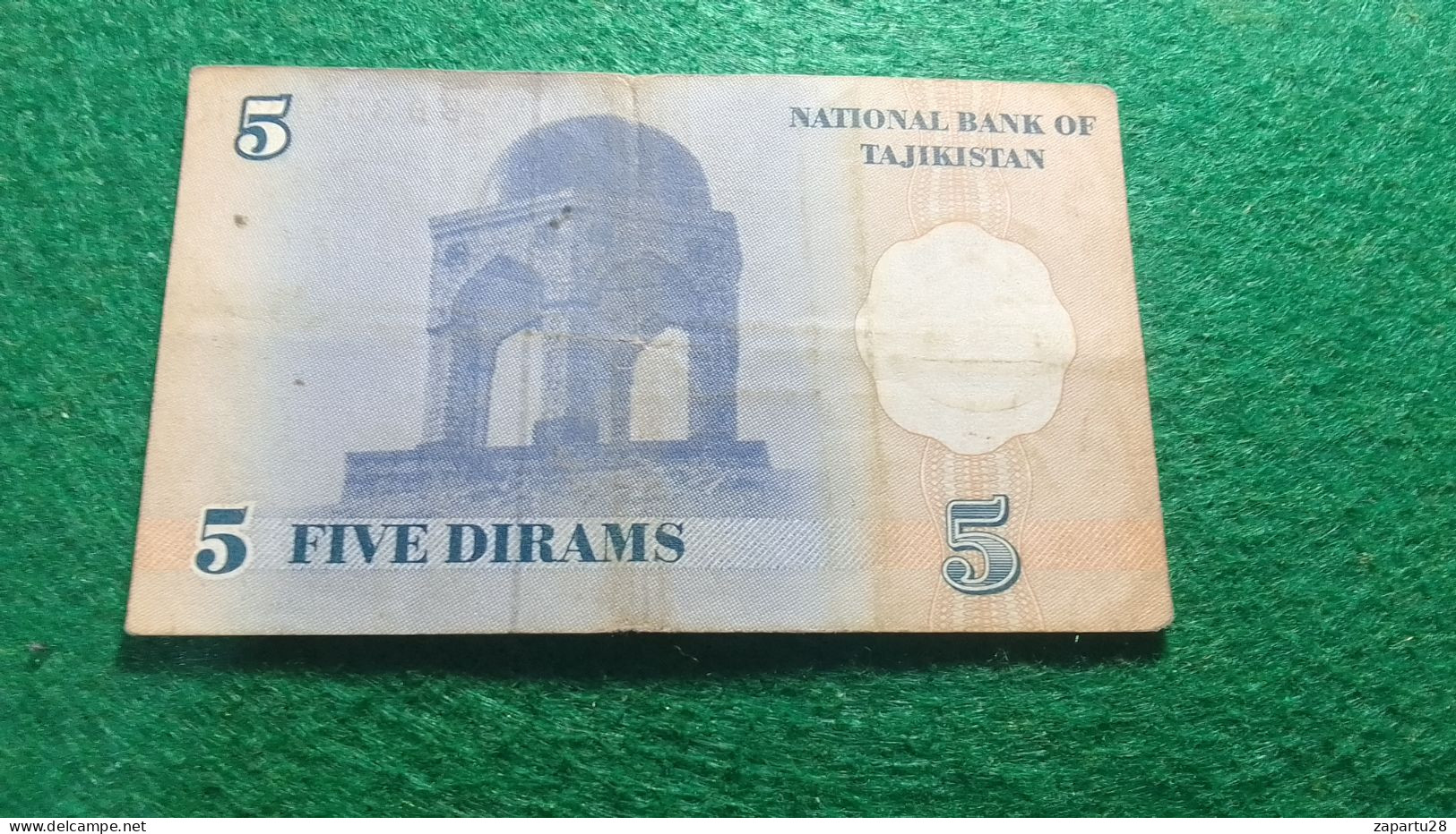 TACİKİSTAN-         5      DIRHAM         UNC - Tadschikistan