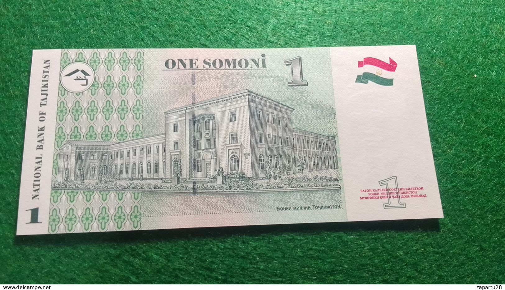 TACİKİSTAN-         1      SOMONİ       UNC - Tajikistan