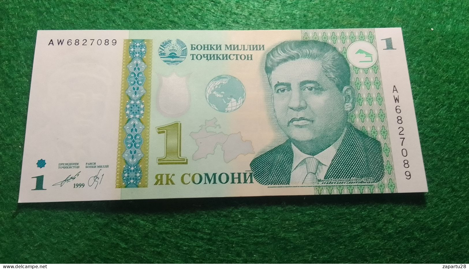 TACİKİSTAN-         1      SOMONİ       UNC - Tajikistan