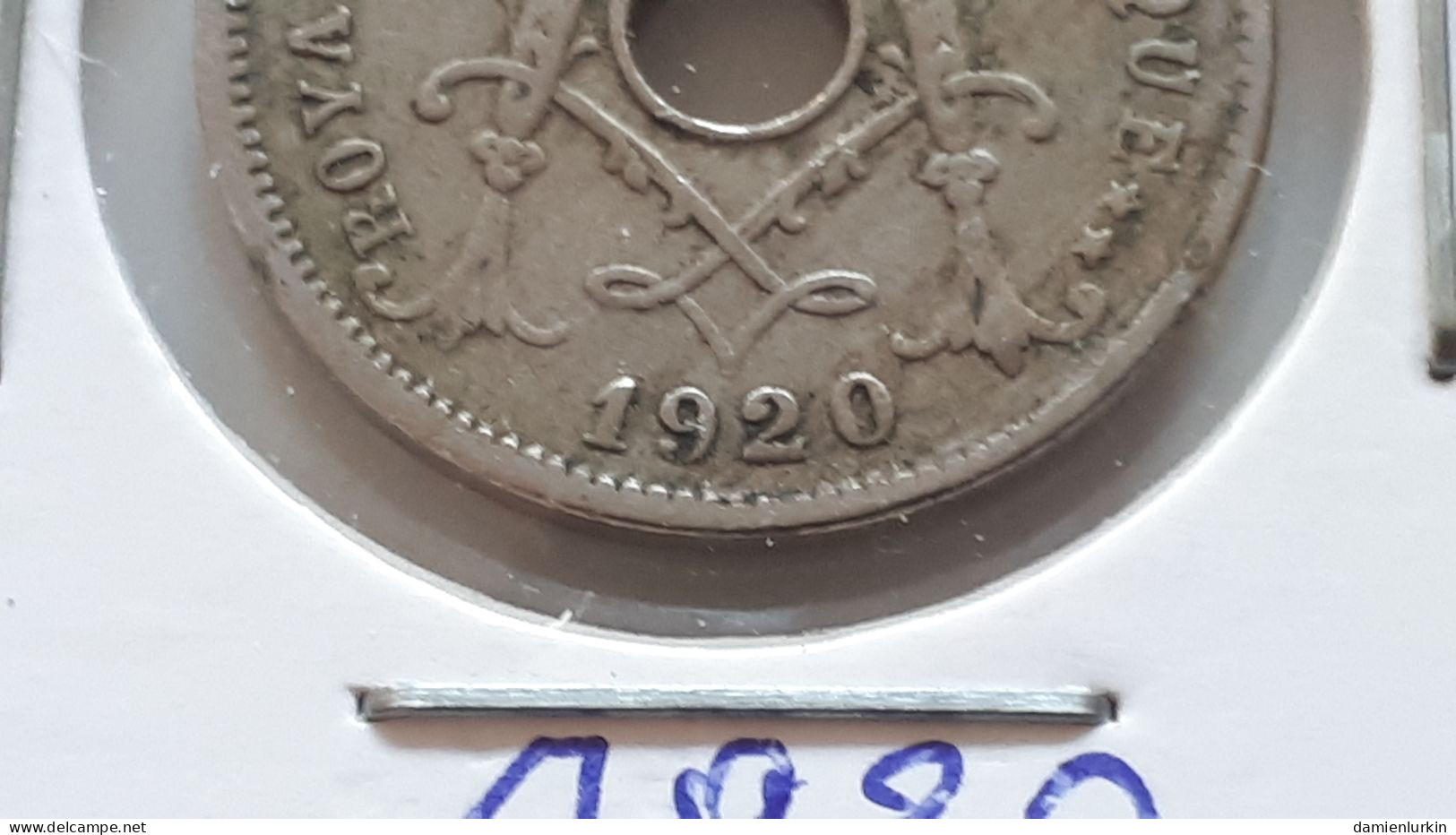 BELGIQUE ALBERT PREMIER 5 CENTIMES 1920 FR COTES : 1.50€-2.75€-7.5€-25€ - 5 Cents