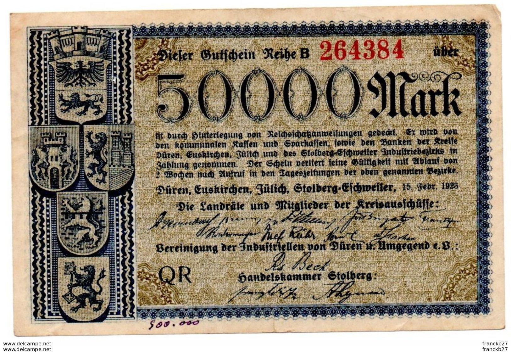 Deutschland - Germany - Allemagne - Billet Allemagne 1923 50000 Mark - Non Classificati