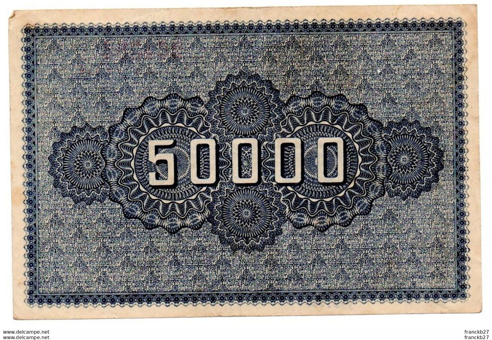 Deutschland - Germany - Allemagne - Billet Allemagne 1923 50000 Mark - Ohne Zuordnung