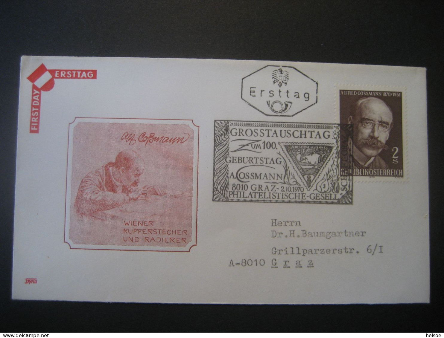 Österreich- Sammlung Sonderstempel Graz, Reko, Express, FDC, Kleinbogen mit Übernahmeschein, Allonge, Block, Blaudruck,