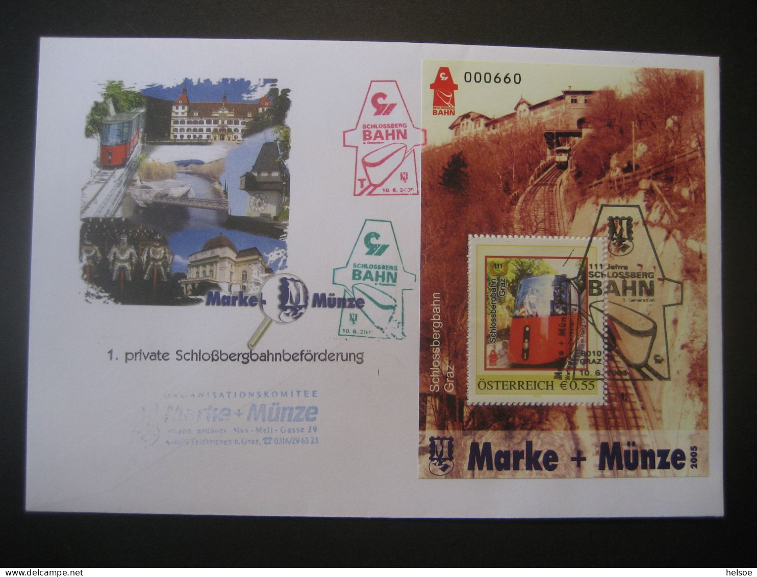 Österreich- Sammlung Sonderstempel Graz, Reko, Express, FDC, Kleinbogen mit Übernahmeschein, Allonge, Block, Blaudruck,