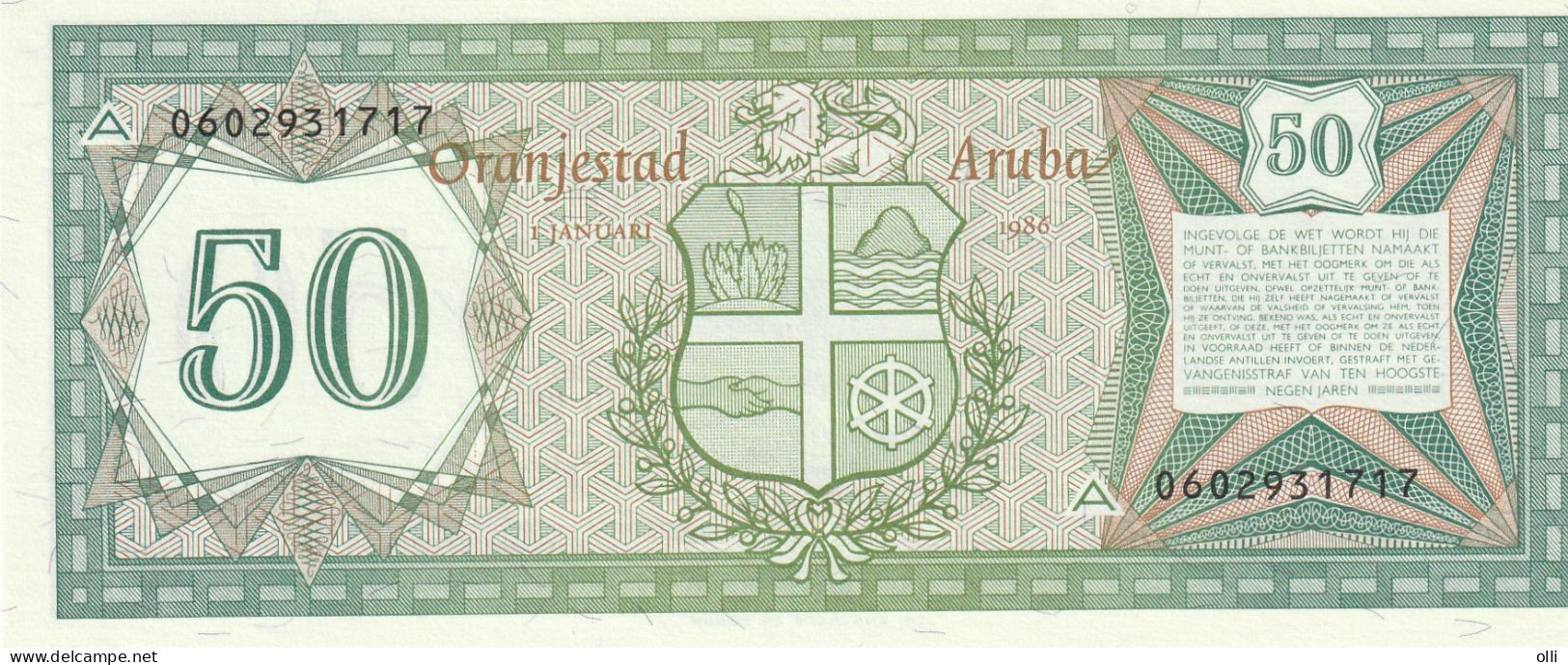 ARUBA  50 FLORIN 1986  P-4  UNC - Aruba (1986-...)