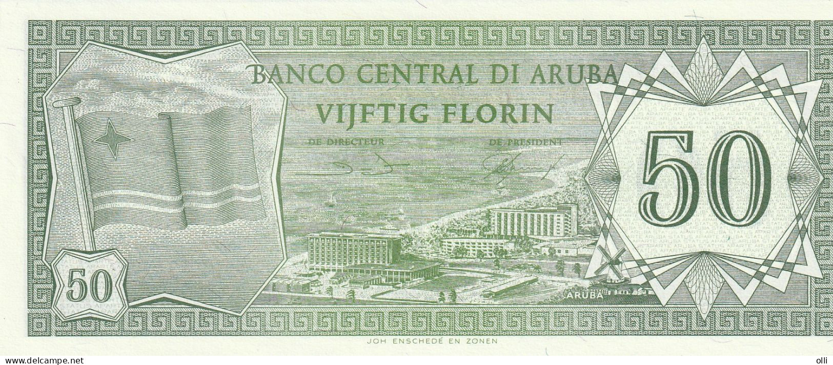 ARUBA  50 FLORIN 1986  P-4  UNC - Aruba (1986-...)