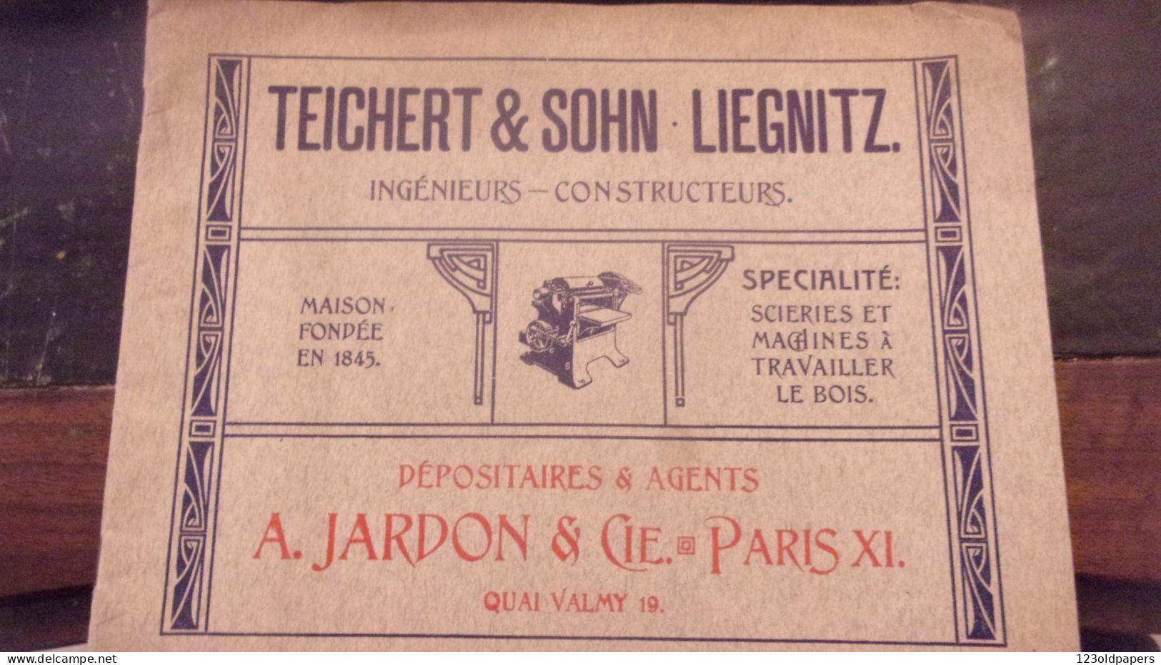 CATALOGUE 1906 TEICHERT SOHN LIEGNITZ SCIERIE MACHINE A BOIS JARDON PARIS 32 PAGES - Sonstige & Ohne Zuordnung