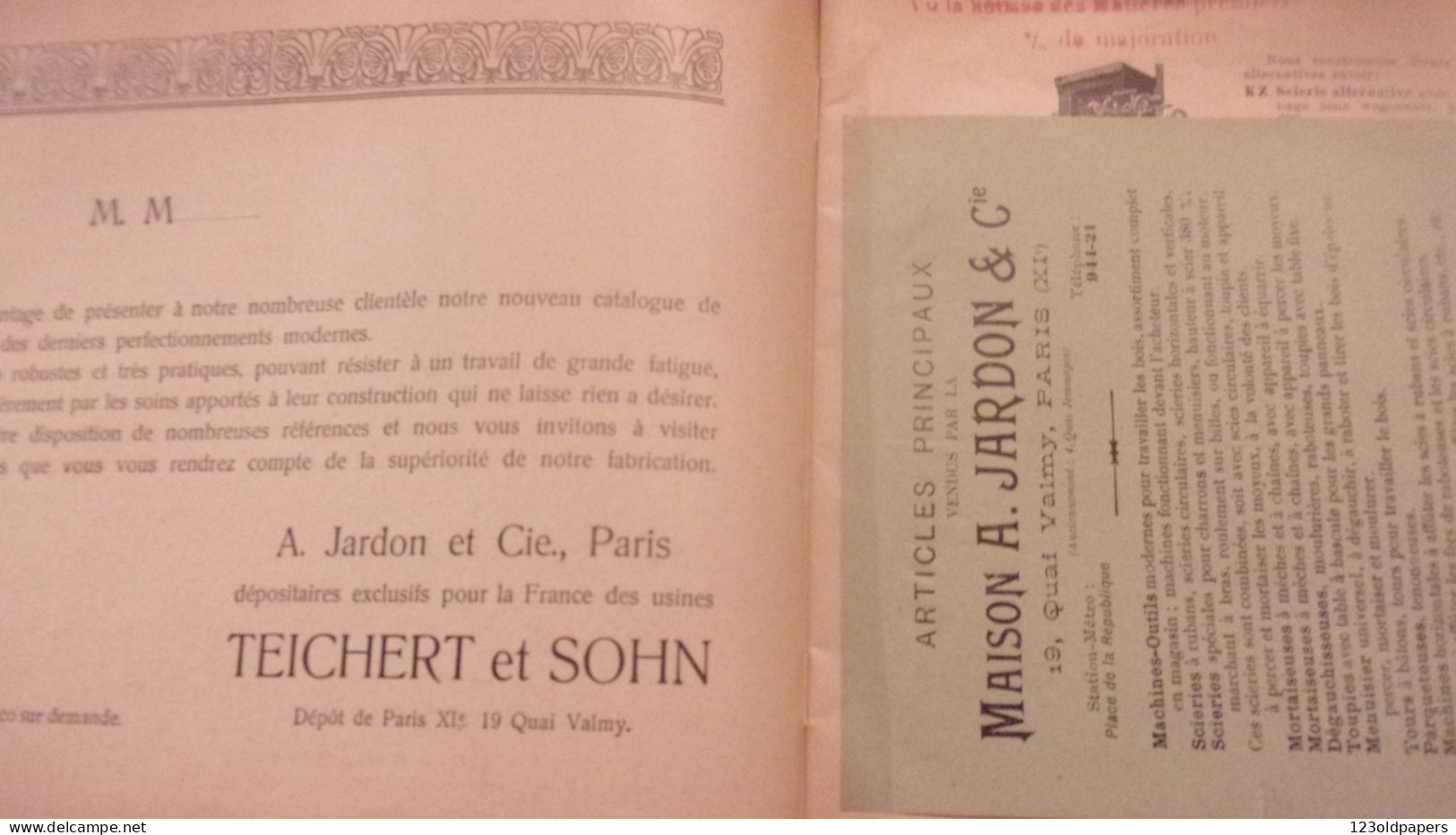 CATALOGUE 1906 TEICHERT SOHN LIEGNITZ SCIERIE MACHINE A BOIS JARDON PARIS 32 PAGES - Altri & Non Classificati