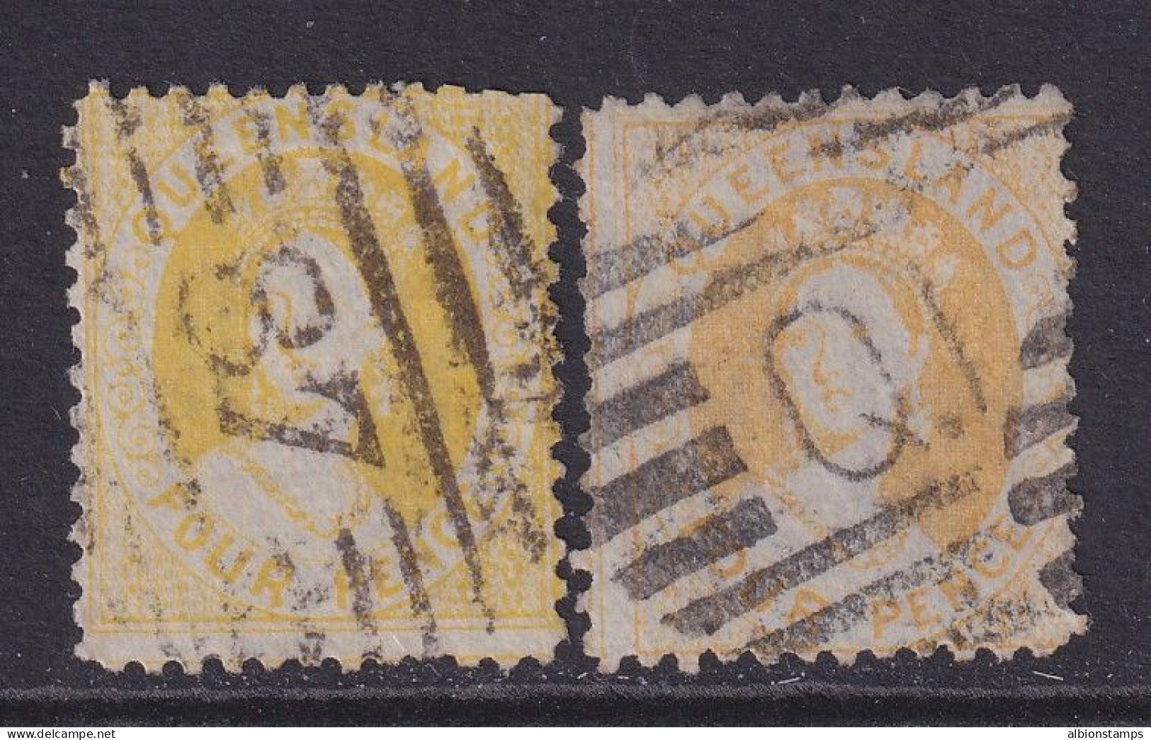 Queensland (Australia), SG 102-103, Used, 1st & 2nd Transfers - Gebraucht