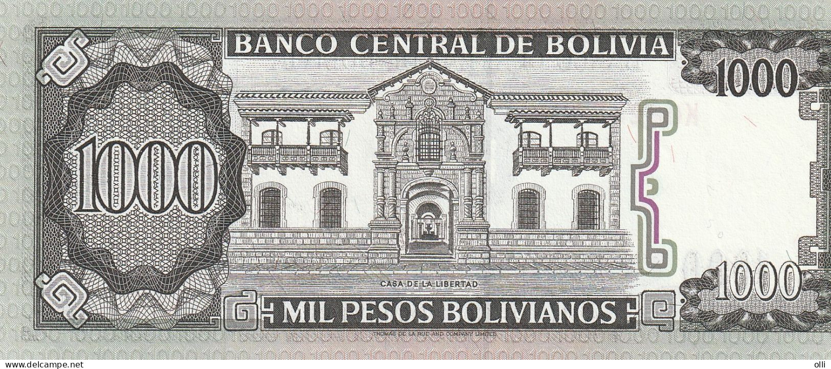 Bolivia 1000 Bolivianos 1982  P-167 UNC - Bolivie