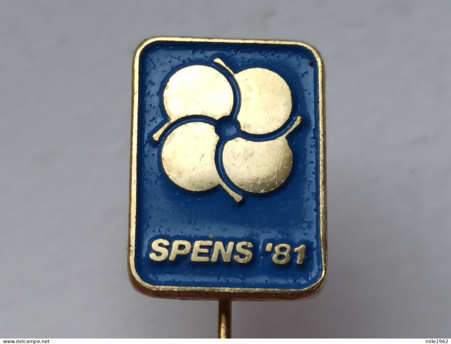 BADGE Z-67-1 - TABLE TENNIS, TENNIS DE TABLE, SPENS 81, NOVI SAD, SERBIA, WORLD CHAMPIONSHIP - Tennis Tavolo