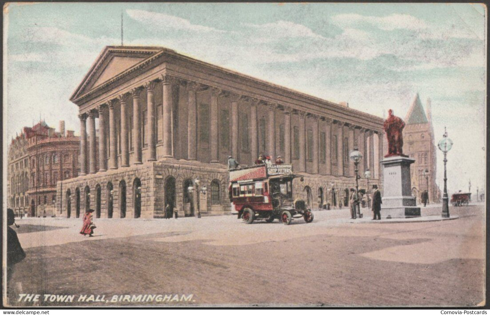 The Town Hall, Birmingham, C.1905-10 - Avis Postcard - Birmingham