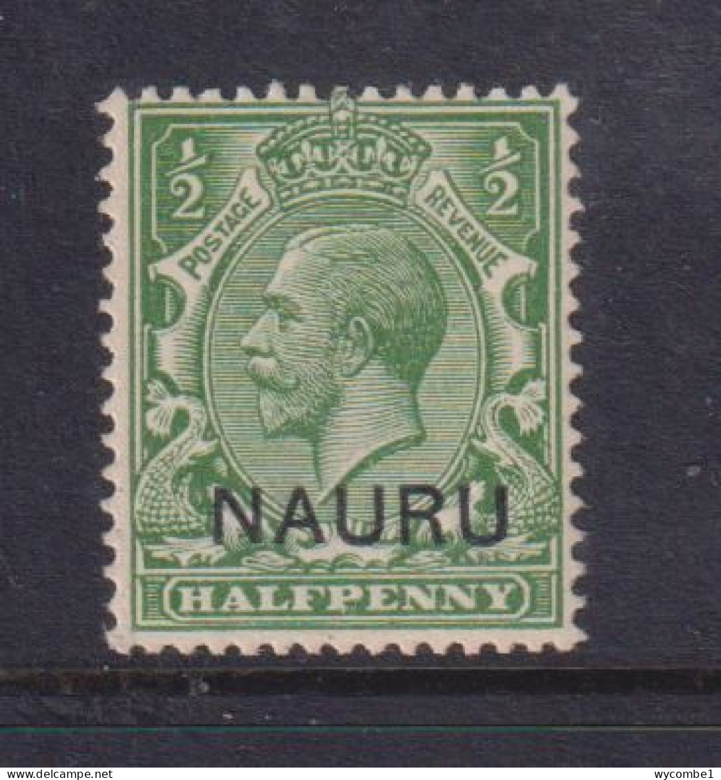 NAURU - 1916 George V 1/2d Hinged Mint - Nauru