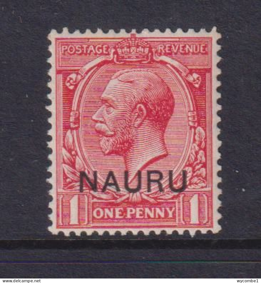 NAURU - 1916 George V 1d Hinged Mint - Nauru