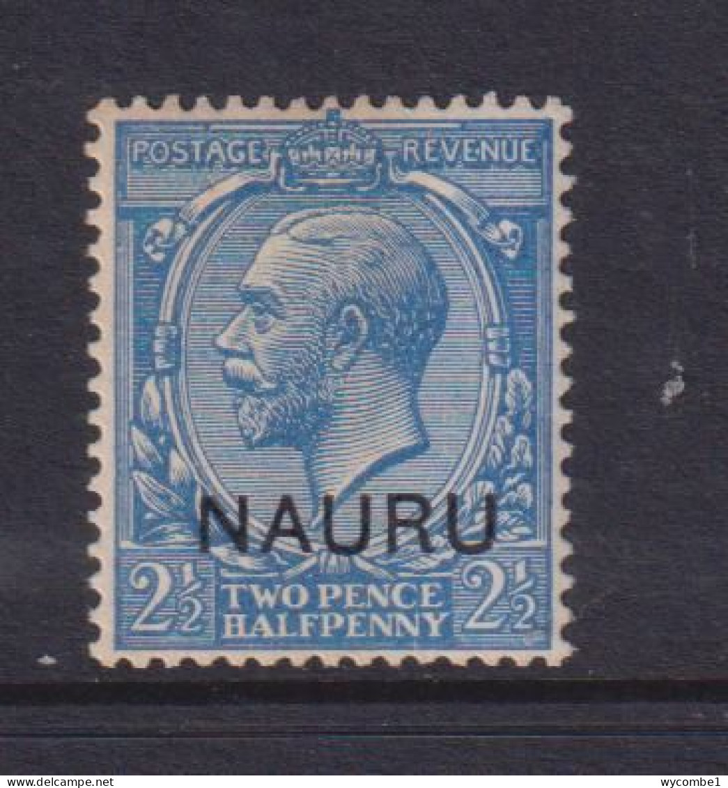 NAURU - 1916 George V  21/2d Hinged Mint - Nauru