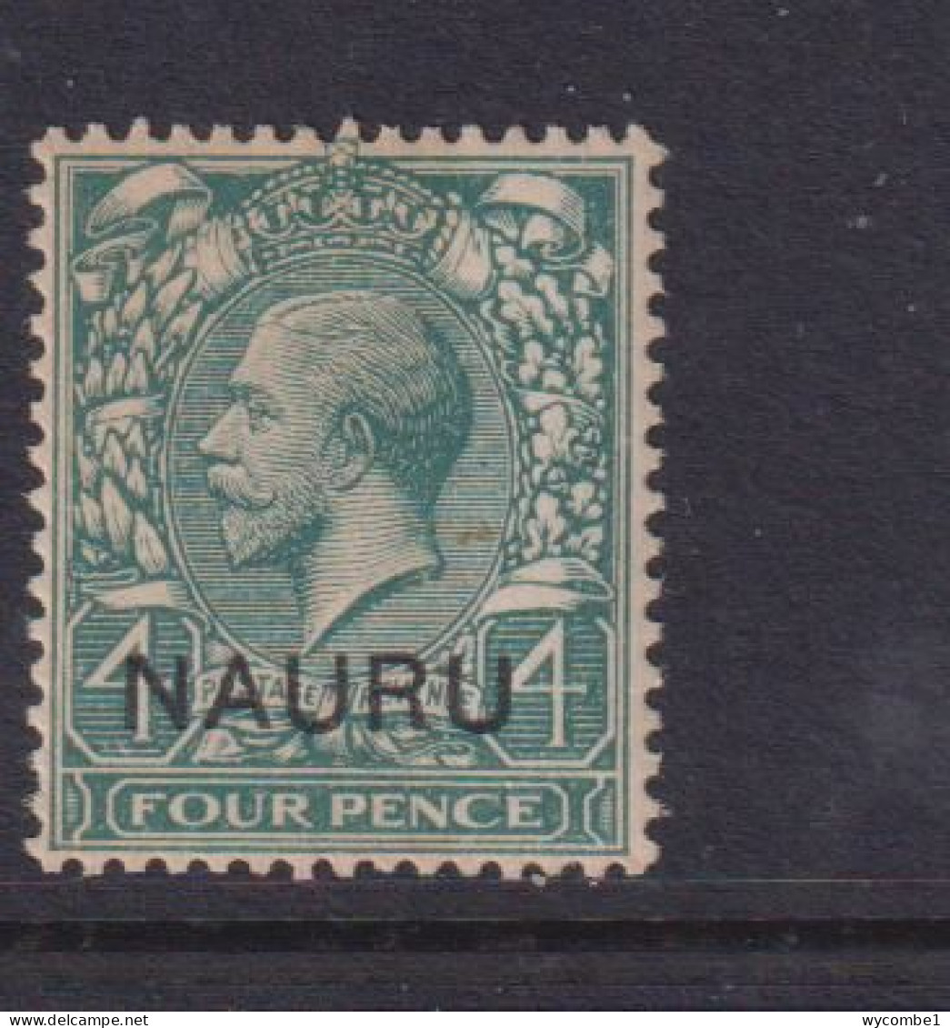 NAURU - 1916 George V  4d Hinged Mint - Nauru