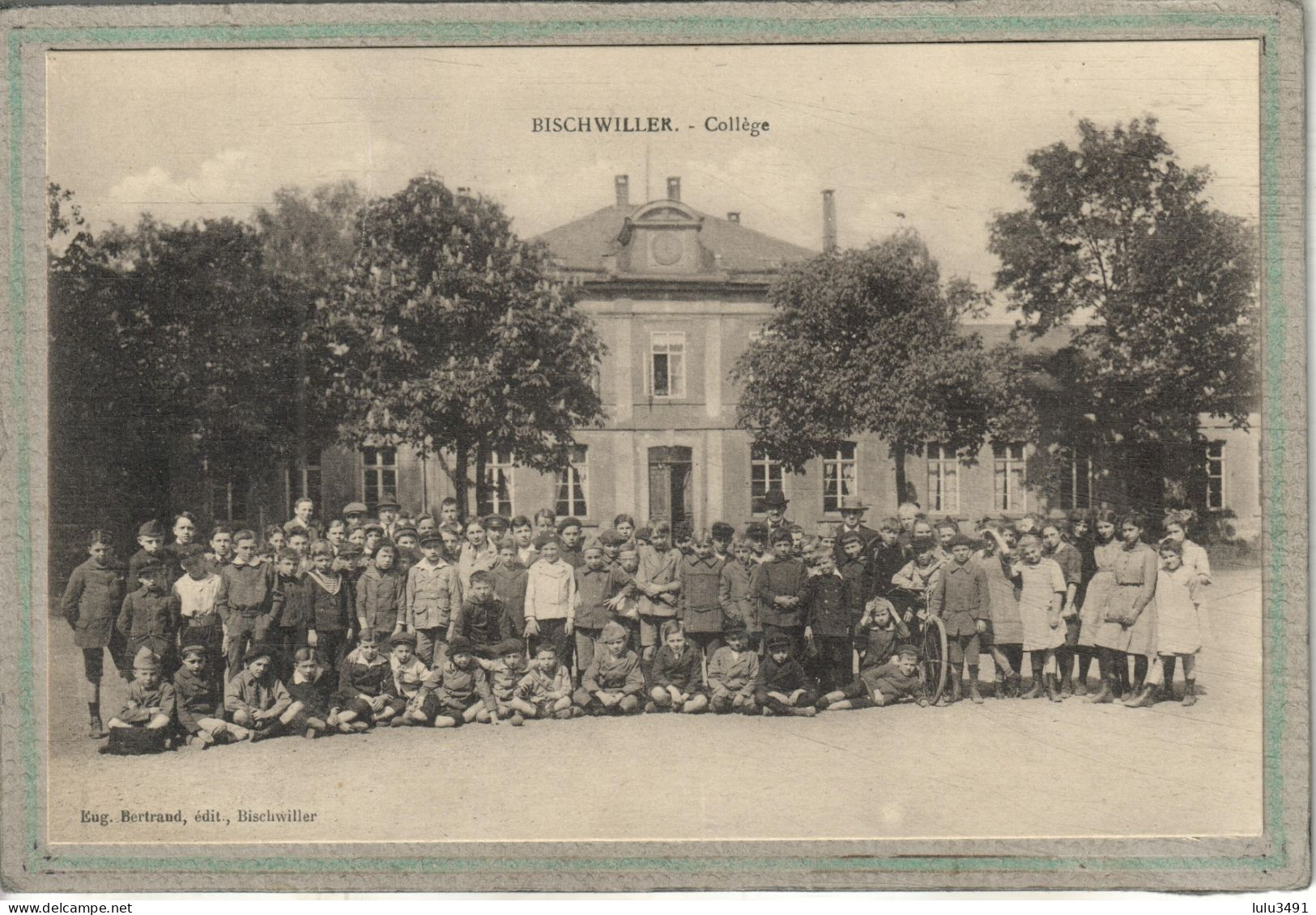 CPA - BISCHWILLER (67) - Aspect De La Rue De Rohrwiller Et Du Restaurant-Brasserie Franz En 1919 - Bischwiller