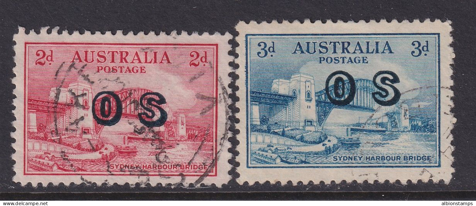 Australia, Scott O12-O13 (SG O134-O135), Used - Dienstzegels