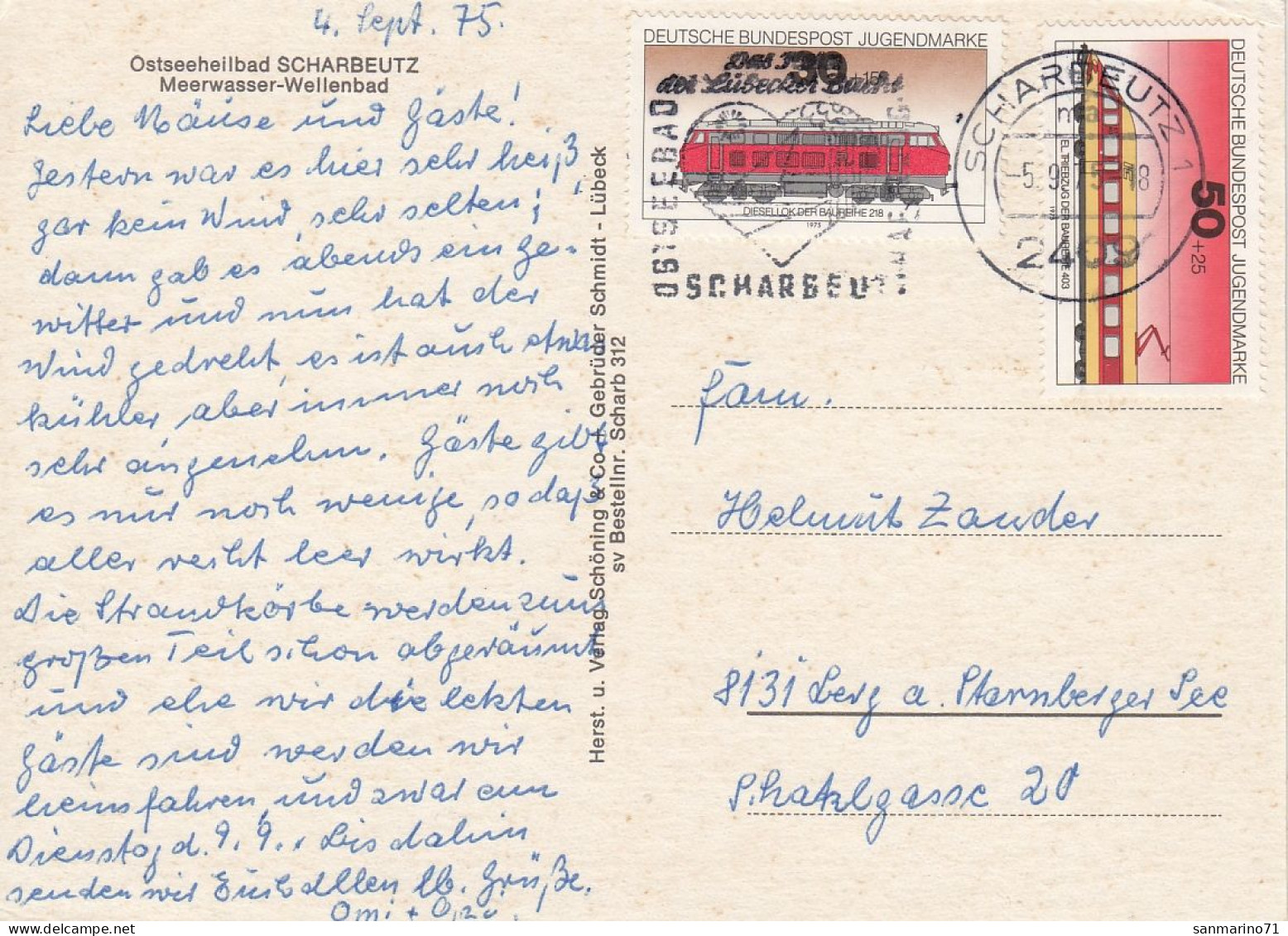 POSTCARD 1505,Germany,Scharbeutz - Luebeck-Travemuende