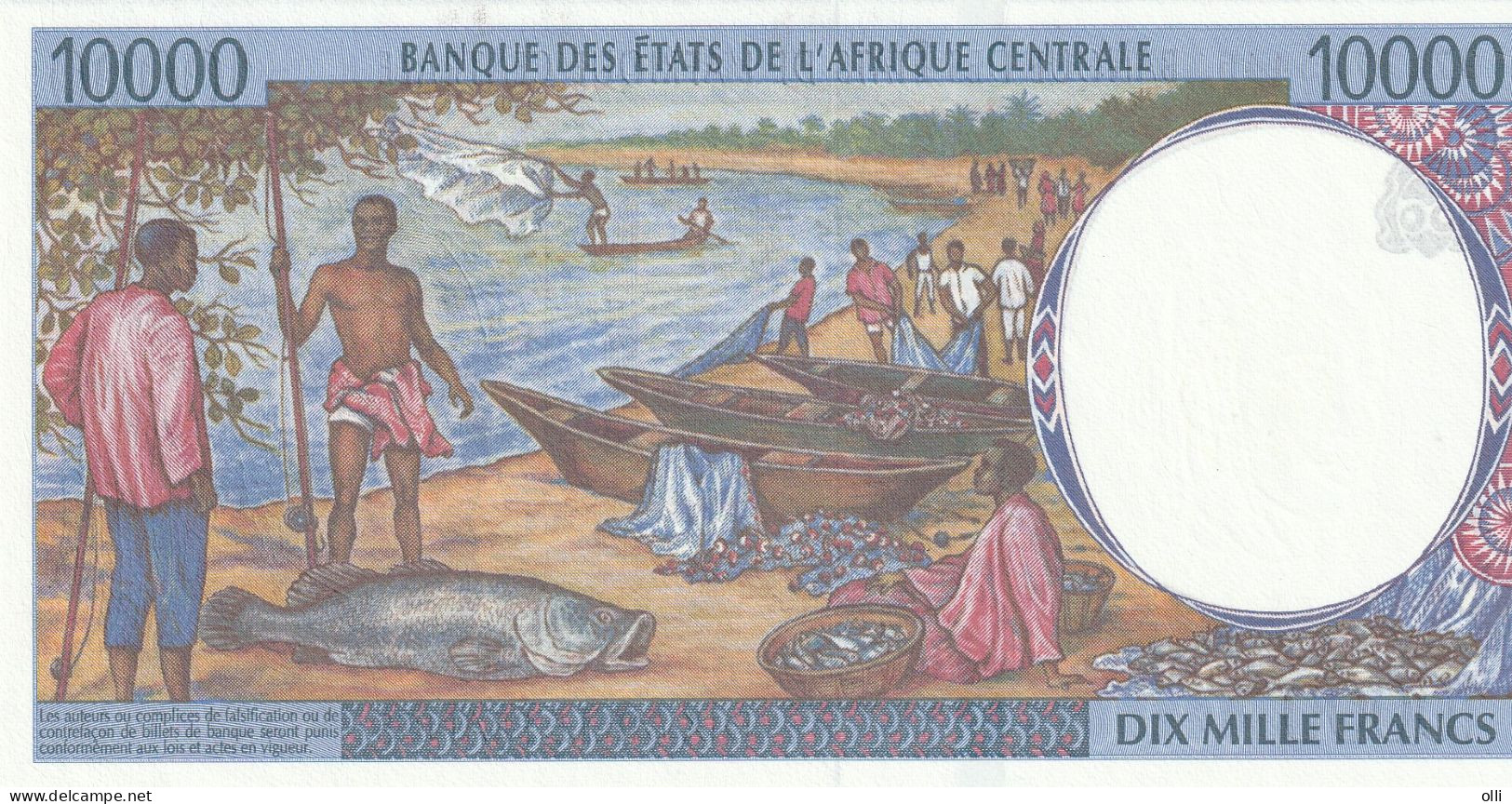 Banque Des états De L'afrique Centrale 10000 Francs Lettre C Republic Of Congo - Other - Africa