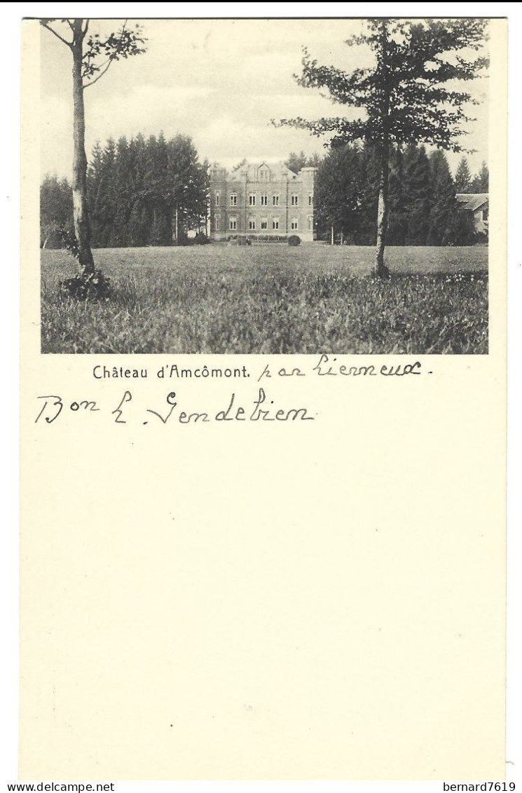 Belgique  -  Lierneux -  Chateau  D'ancomont  -  Baron  H  Gemdebien - Lierneux