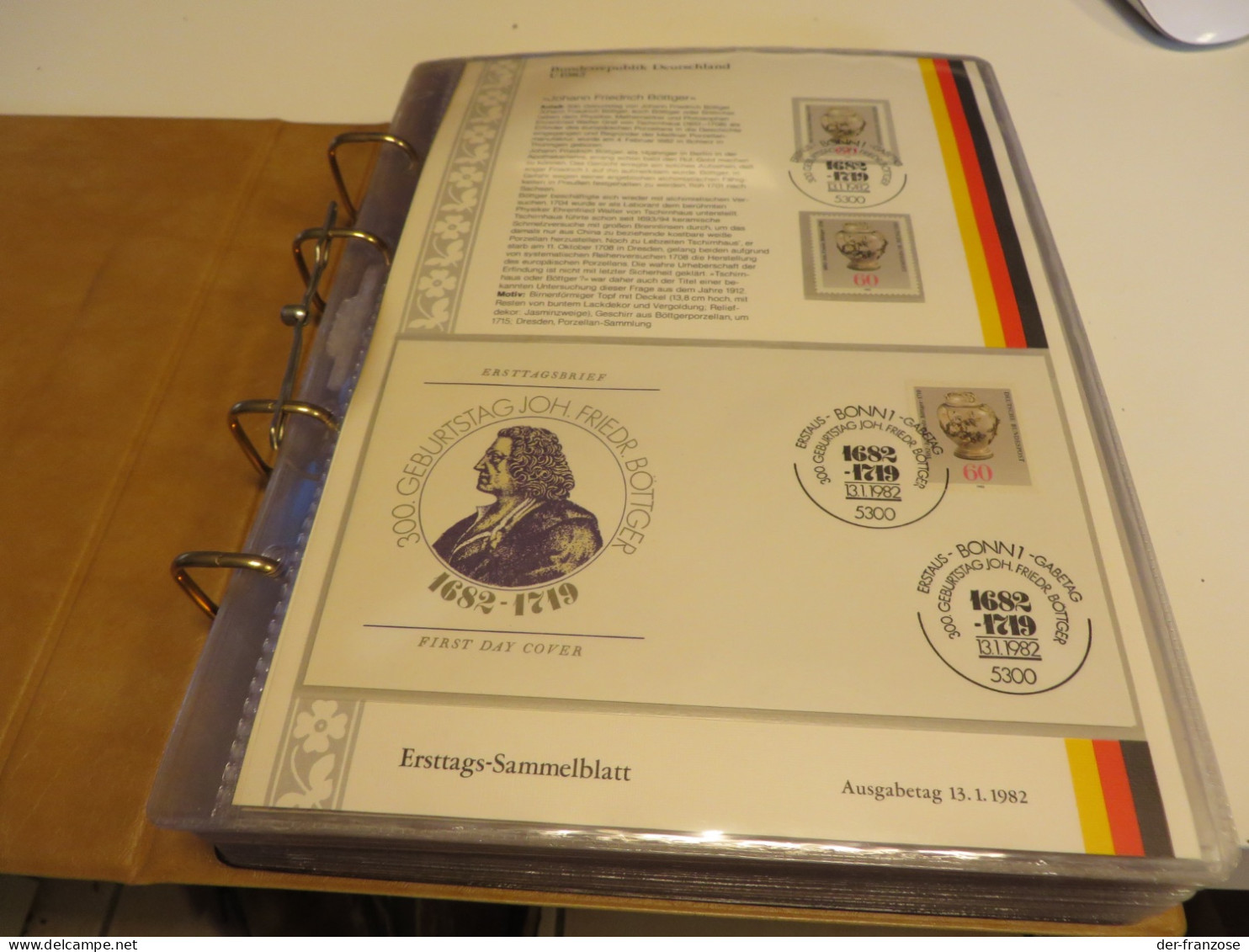 DEUTSCHLAND  1982 Bis 1984  ERSTTAGS - SAMMELBLÄTTER  Mit  FDC  SCHUTZHÜLLEN  Im  3 RINGBINDER  Mit  SCHUBER - Sammlungen (im Alben)