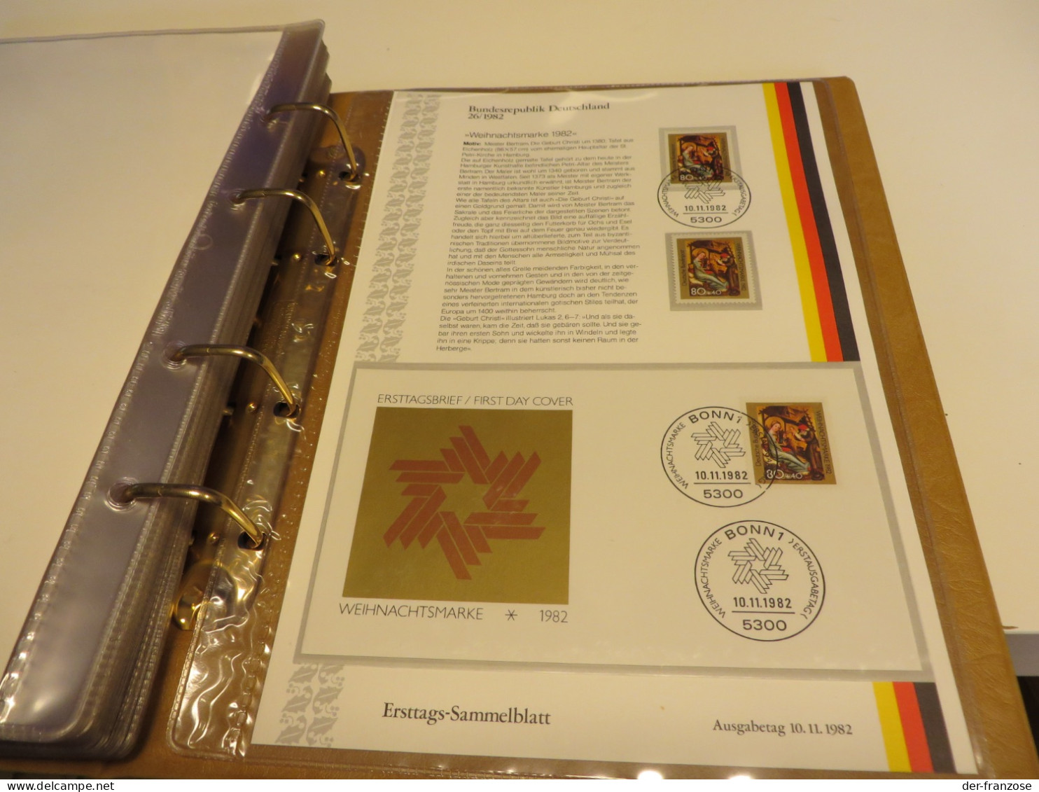 DEUTSCHLAND  1982 Bis 1984  ERSTTAGS - SAMMELBLÄTTER  Mit  FDC  SCHUTZHÜLLEN  Im  3 RINGBINDER  Mit  SCHUBER - Sammlungen (im Alben)