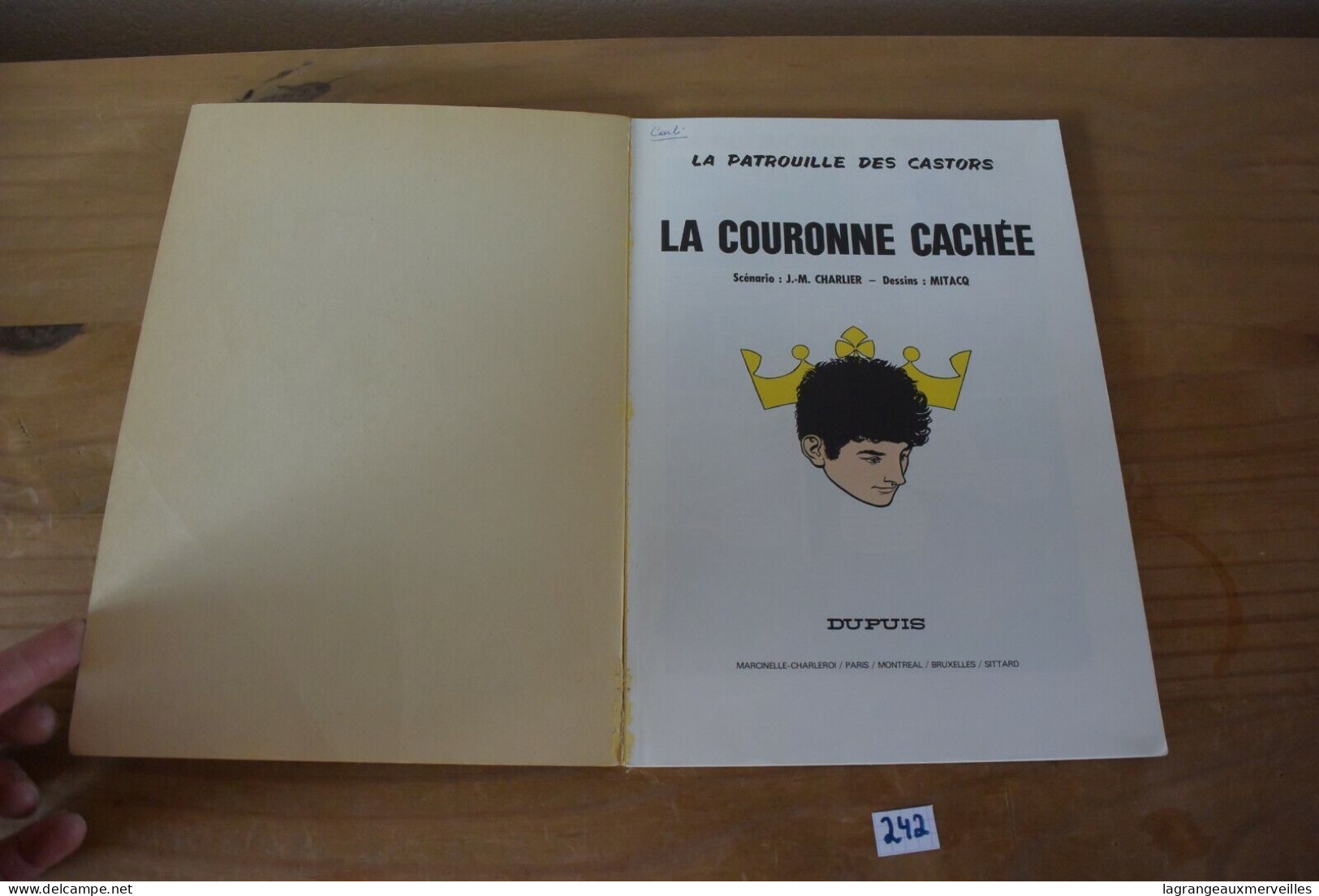 C242 BD - Patrouille Des Castors Tome 13 - La Couronne Cachée - Patrouille Des Castors, La