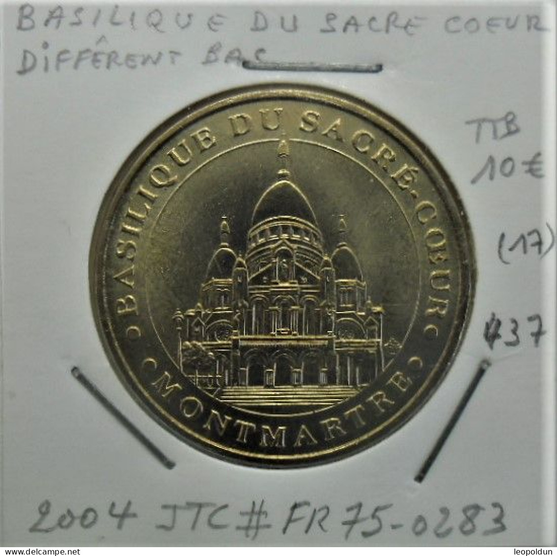 "Basilique Du Sacré Coeur Montmartre" Jeton Touristique De La Monnaie De Paris 2004 - 2004