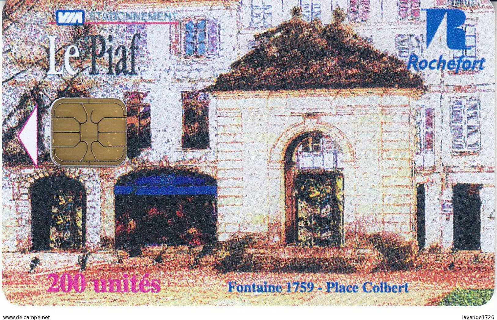 PIAF De ROCHEFORT 200 Unités Date 01/2004 1500 EX - Tarjetas De Estacionamiento (PIAF)