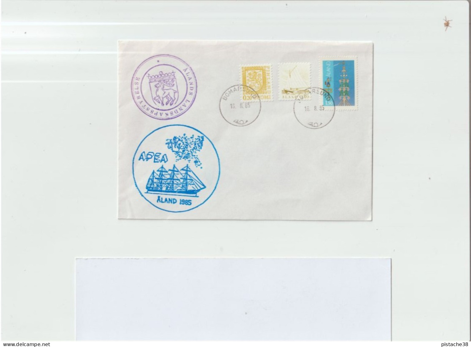 ALAND, Lettre Du 18 Août 1985 Avec Timbres Oblitérés (voir Très Jolis Tampons) - Expéditions Arctiques