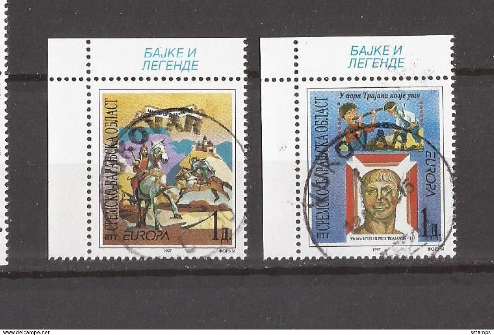 1997 81-82  CROAZIA KROATIEN REPUBLIKA SRPSKA KRAJINA EUROPA CEPT 1997  USED - 1997