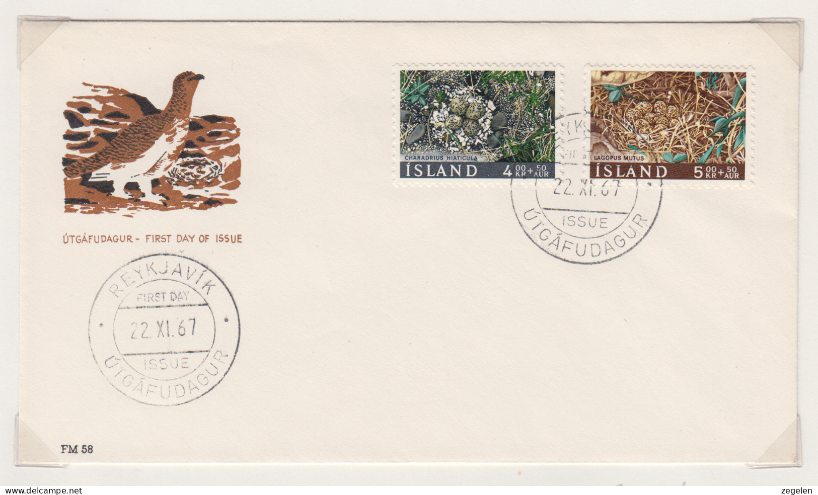 IJsland FDC Michel-cat. 413/414 Facit 450/451 - FDC