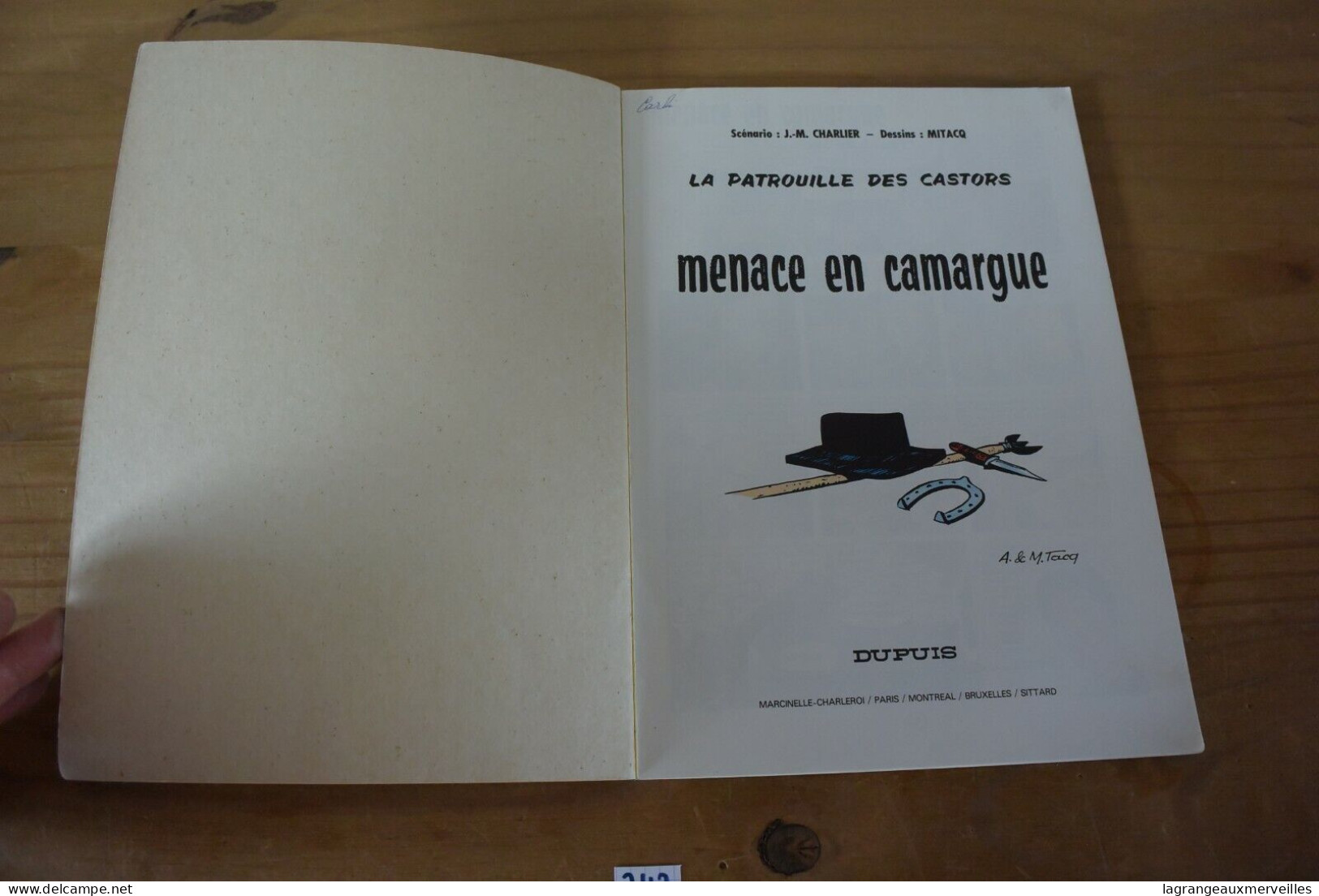 C242 BD - Patrouille Des Castors Tome 12 - Menace En Camargue - Patrouille Des Castors, La