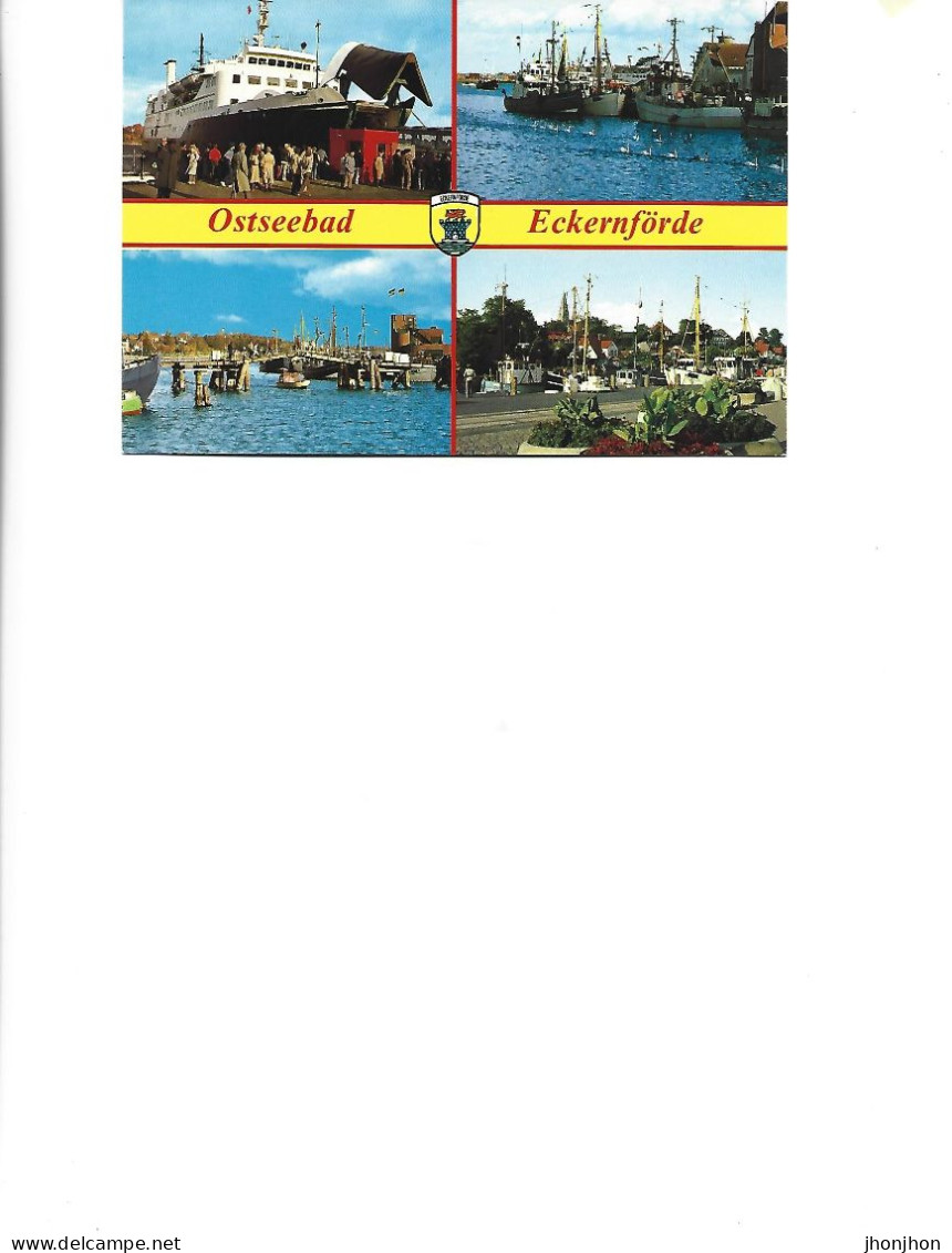 Germany - Postcard Unused  -  Ostseebad Eckernförde   -  Collage Of Images - Eckernfoerde