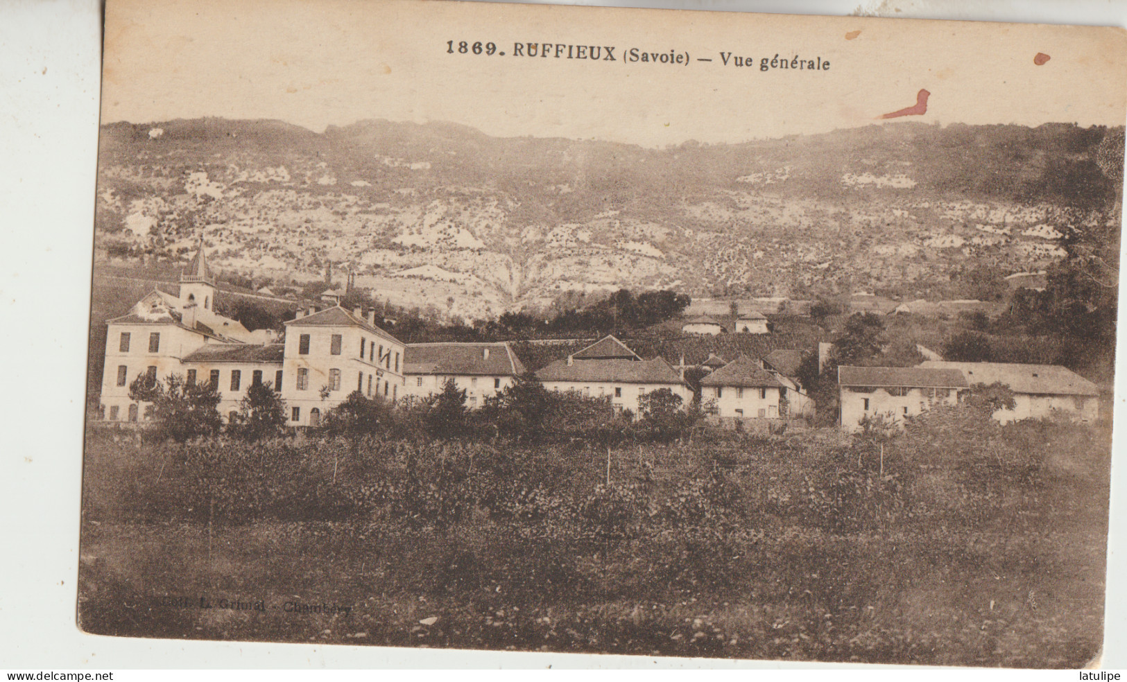 Ruffieux  73  Carte  Circulée Vue Generale 'du Village - Ruffieux