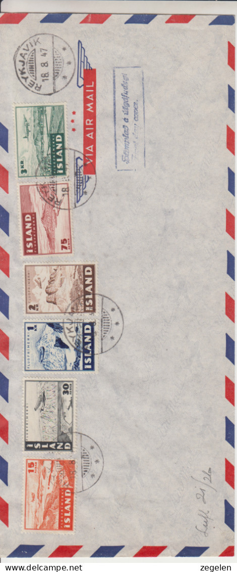 IJsland FDC Michel-cat 241/246 Facit 274/279 - FDC