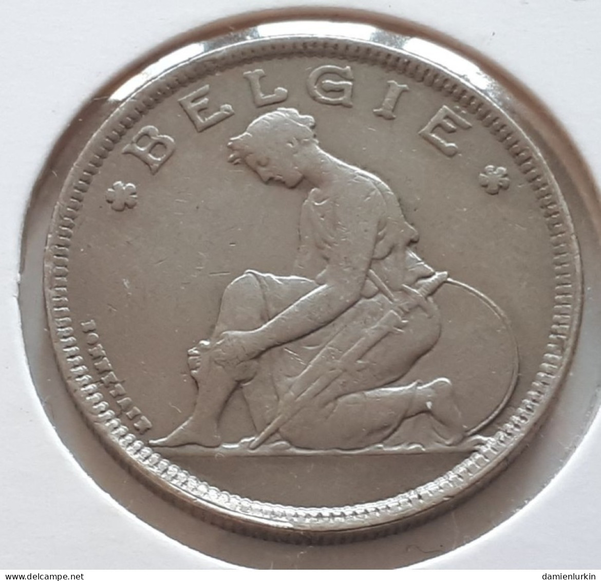 BELGIE BELGIQUE ALBERT IER GOED VOOR 2 FRANCS 1930/20 VL + DOUBLE GRENETIS  ! ONLY 1.250.000 COTES : 15€-35€-100€-300€ - 2 Francs