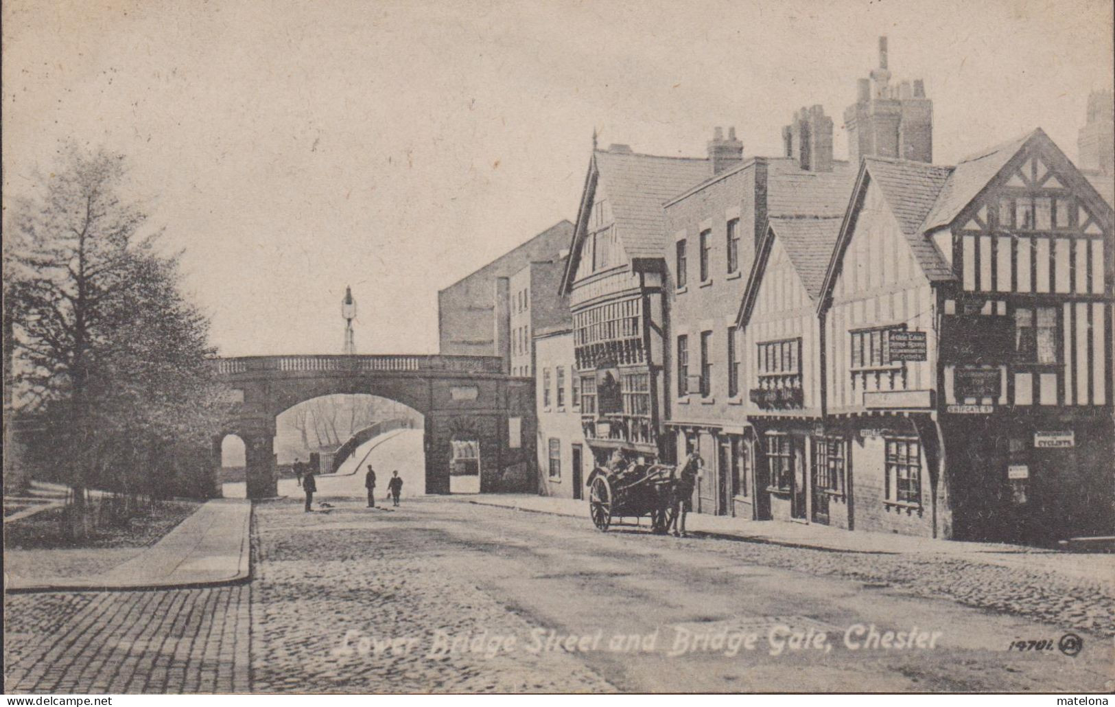 ROYAUME-UNI ANGLETERRE CHESHIRE CHESTER LOWER BRIDGE STREET AND BRIDGE GATE - Chester